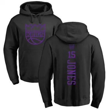 Black Youth Mason Jones Sacramento Kings Branded One Color Backer Pullover Hoodie