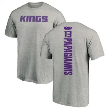Men's Georgios Papagiannis Sacramento Kings Ash Backer T-Shirt