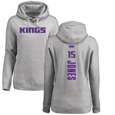 Women's Mason Jones Sacramento Kings Branded Ash Backer Pullover Hoodie